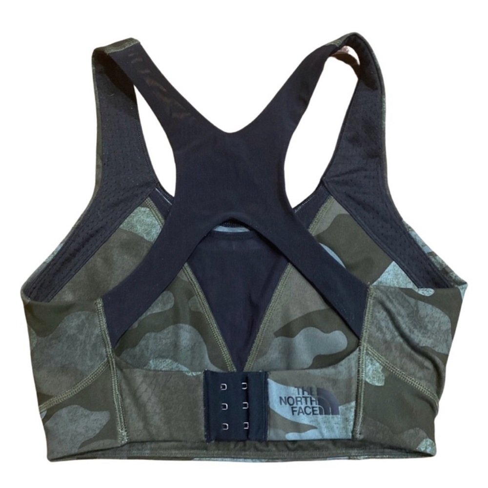 Tnf High Impact Stow N Go C/D Cups Sports Bra Camo Sz Medium View 3